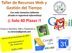Taller de recursos web y gestión del tiempo